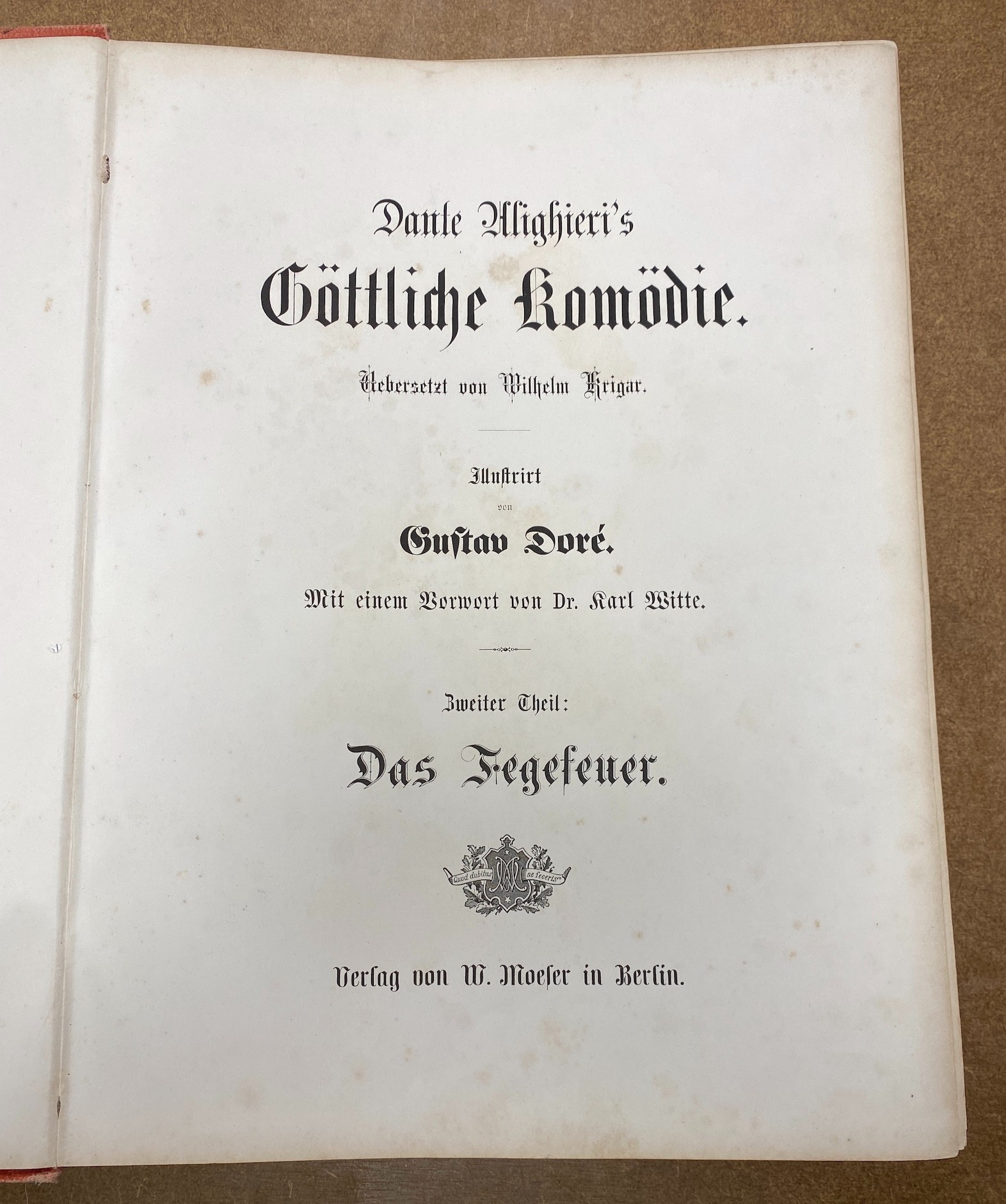 Alighieri, Dante, Göttliche Komödie (The Divine Comedy), two volumes